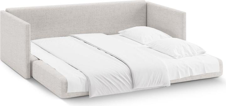 Actual product image Cosmopolitan Design Sofa With Bed Function, "Shannon", 3 Seats, Light Beige, 209x94x87 Made in Europe (3-seater)