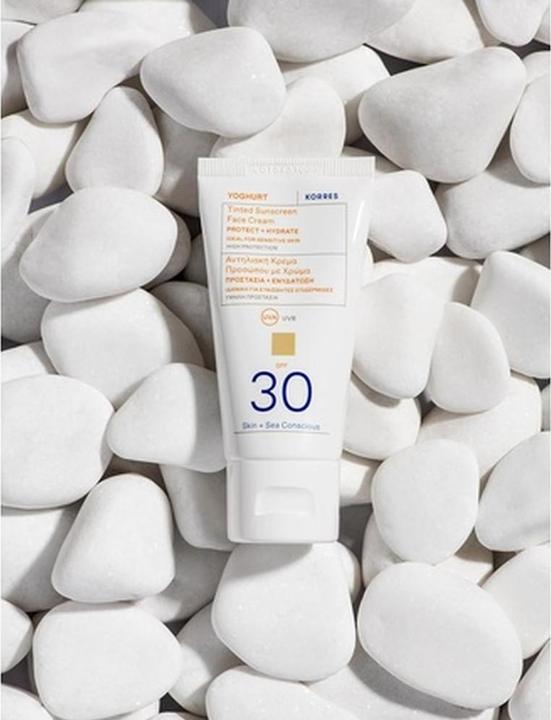 Produktbild Korres Yoghurt Tinted Sunscreen Face Cream SPF 30 (Sonnencreme, SPF 30, 50 ml)