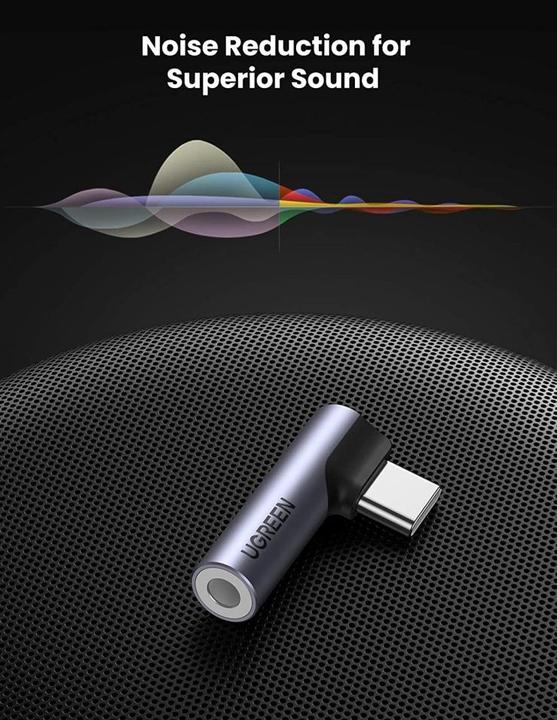 Produktbild Ugreen Winkelstecker (USB Typ C, 3.5mm Buchse)