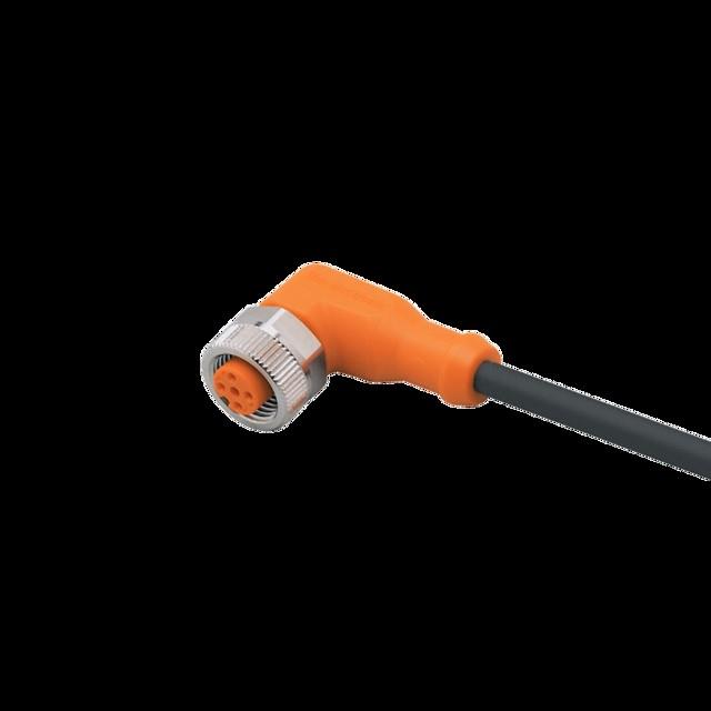 Actual product image IFM electronic Angled cable socket EVC074 M12 5p AC/DC, hfr Assembled sensor-actuator cable 40