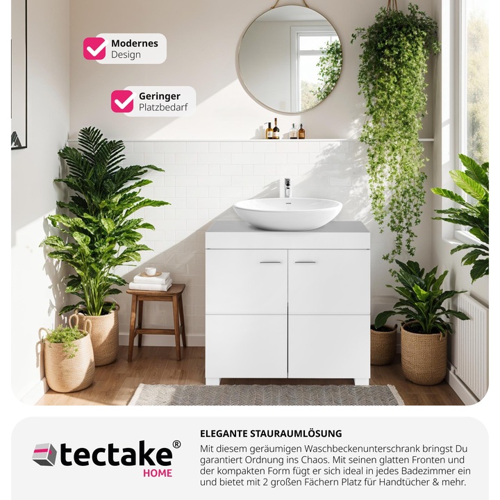 Actual product image tectake Idris (60 x 35 x 56 cm)