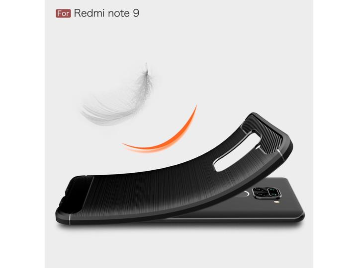 Produktbild Screenguard Xiaomi Redmi Note 9 Hülle Carbon Brushed Soft TPU (Xiaomi Redmi Note 9)