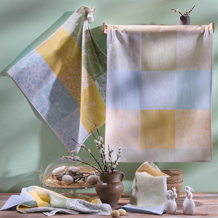 Image du produit Erwin Müller Geschirrtuch "Hasen" 2er-Pack (70 x 50 cm)