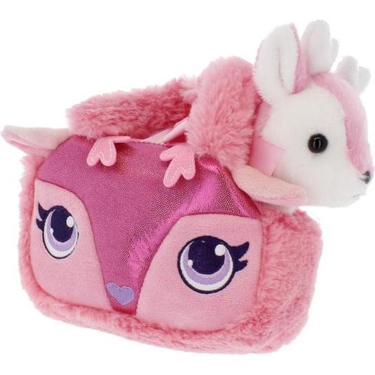 Aurora Plüsch Rehkitz - mit Tasche rosa