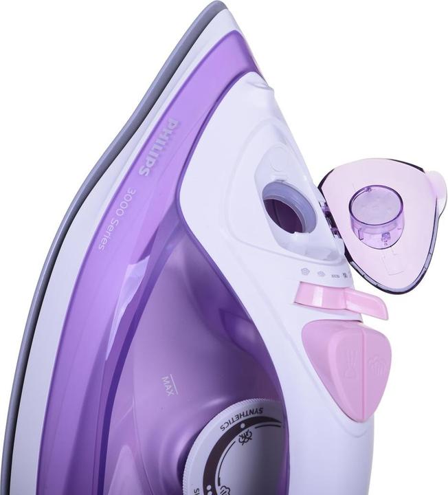 Actual product image Philips 3000 series DST3010/30 iron steam iron ceramic soleplate purple (2000 W, 140 g/min)