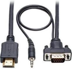 Actual product image Konnix Câble vidéo HDMI vers VGA + AUDIO 1,8m (1.80 m)