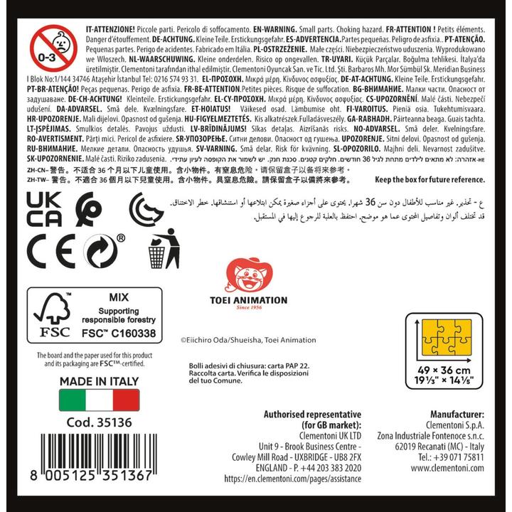 Produktbild Clementoni Anime Cube One Piece (500 Teile)