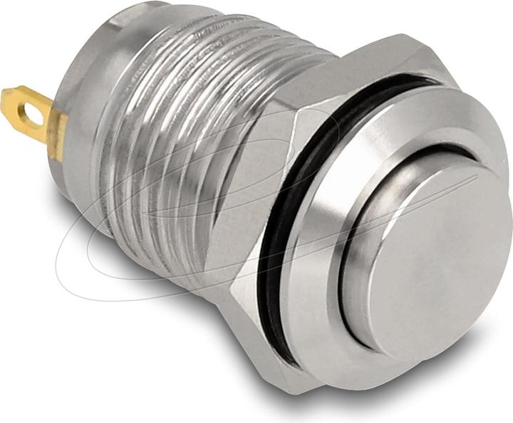 Produktbild Delock Drucktaster zum Einbau 12 mm 2 x Lötanschluss