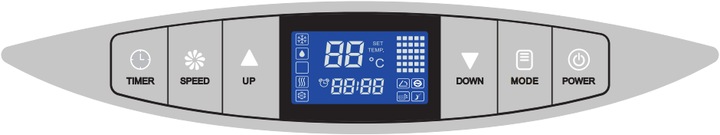 Actual product image Wood's AC Cortina 9K Eco (31 m², 9000 BTU/h)