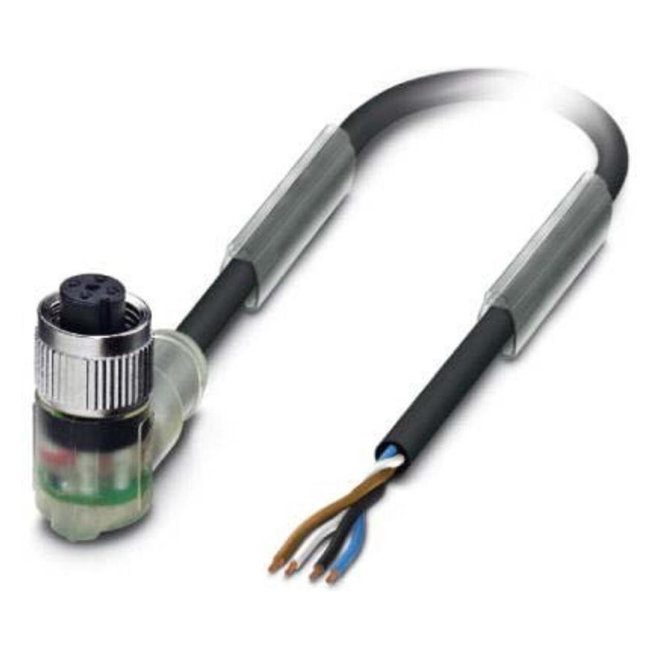 Phoenix Contact Nero Sac-4P- 5.0-Pur/M12fr-3L, Cavo + Spina Elettrica,
