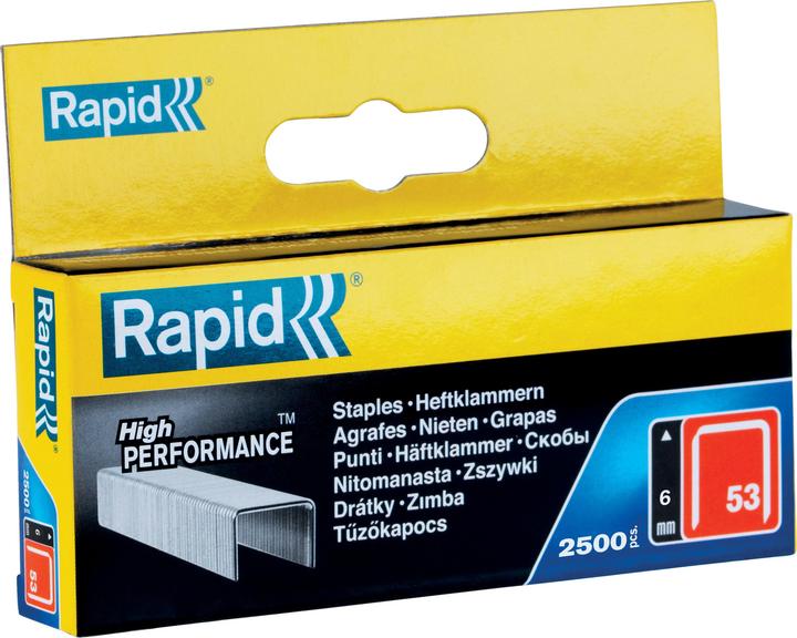Image du produit Rapid Type 53 Pince à fil fin 6 mm (2500 feuilles)