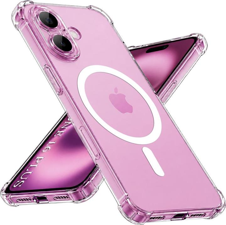 Immagine prodotto Techsuit - Shockproof Clear Silicone MagSafe - iPhone 16 Plus - Clear (Apple iPhone 16 Plus)