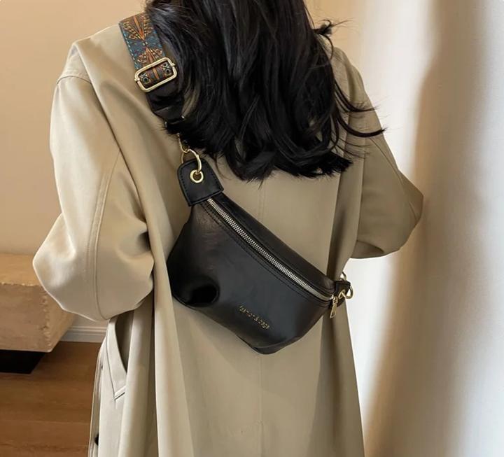 Produktbild Only-Bags.Store Einfarbige Vintage-Brusttasche, Retro-Umhängetasche, lässige Damen-Hüfttasche und Gürteltasche