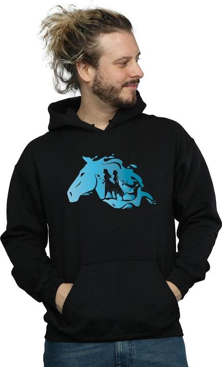 Actual product image Disney Mens Frozen 2 Nokk Silhouette Hoodie (XXL)