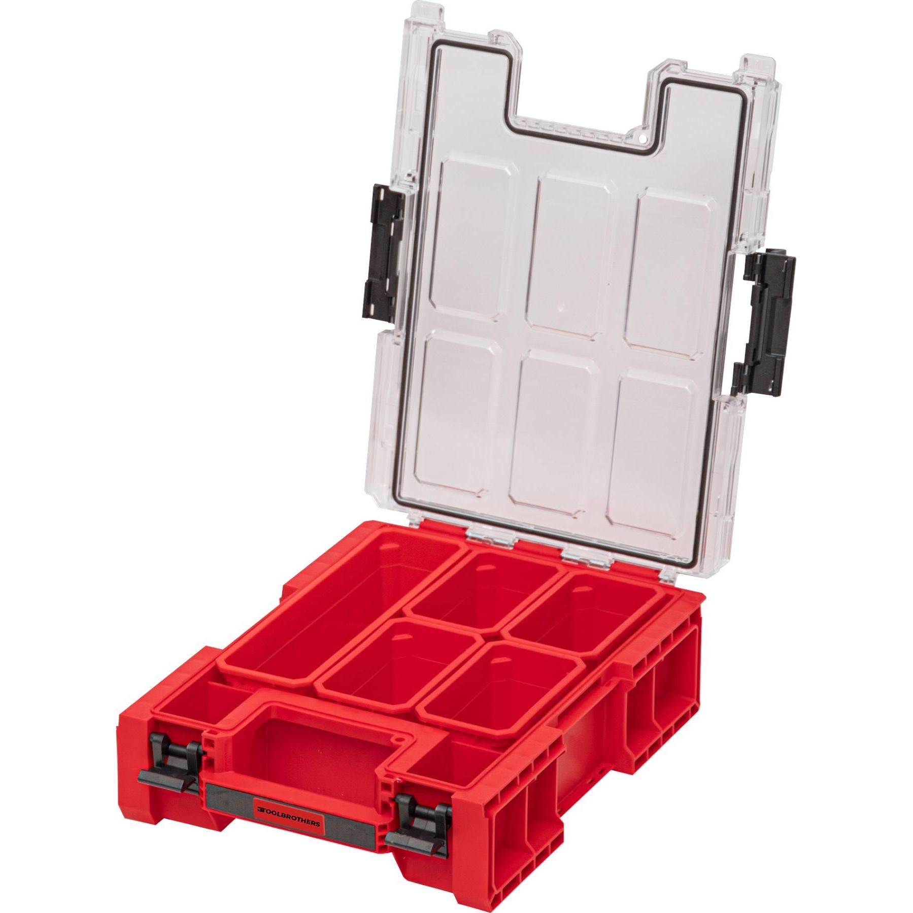 Tool Brothers, Organizzatore a scomparti, Toolbrothers RHINO ONE Organiser M Plus RED ULTRA HD Organizer 364 x 264 x 106 mm 4 l impilabile