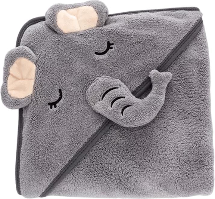 Ninimi Baby Badetuch mit Kapuze (Elefant)