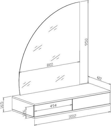 Immagine prodotto Vente-unique Jineza (100,5 x 42,5 x 111,5 cm)