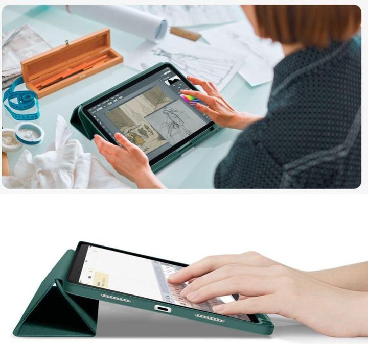 Produktbild Tech-Protect SC Pen Canvas iPad 10,9" Hülle 10 / 2022 / 11" 11 / 2025 - grün (Apple iPad 2022 (10. Gen), Apple iPad 2025 (11. Gen))