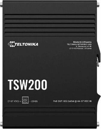 Image du produit Teltonika TSW200 PoE+ switch x8 (8 Ports)