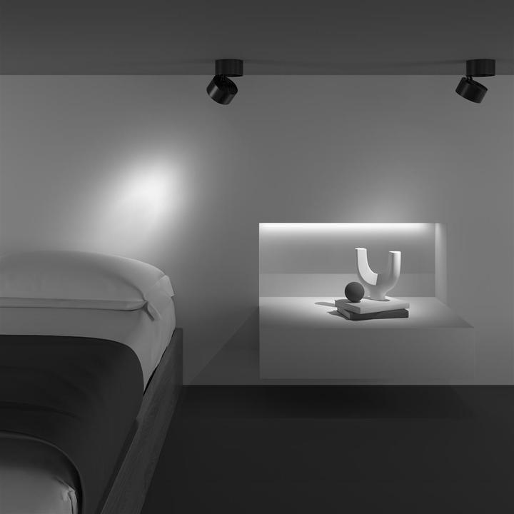 Immagine prodotto Maytoni Yin LED plafoniera, lampada da soffitto 15W dimmerabile nera 3000K 90Ra bianco caldo (700 lm)