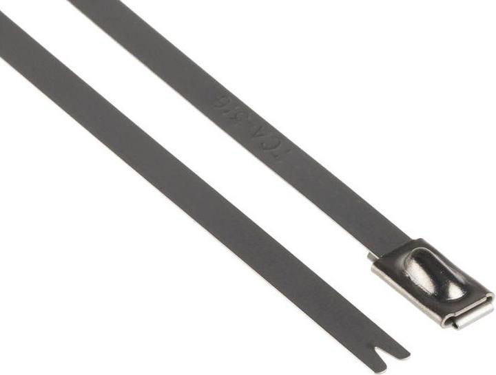 Actual product image HellermannTyton Metal cable tie MBT14S 326x4,6mm (Metal cable ties, 362 mm, 100 pcs.)