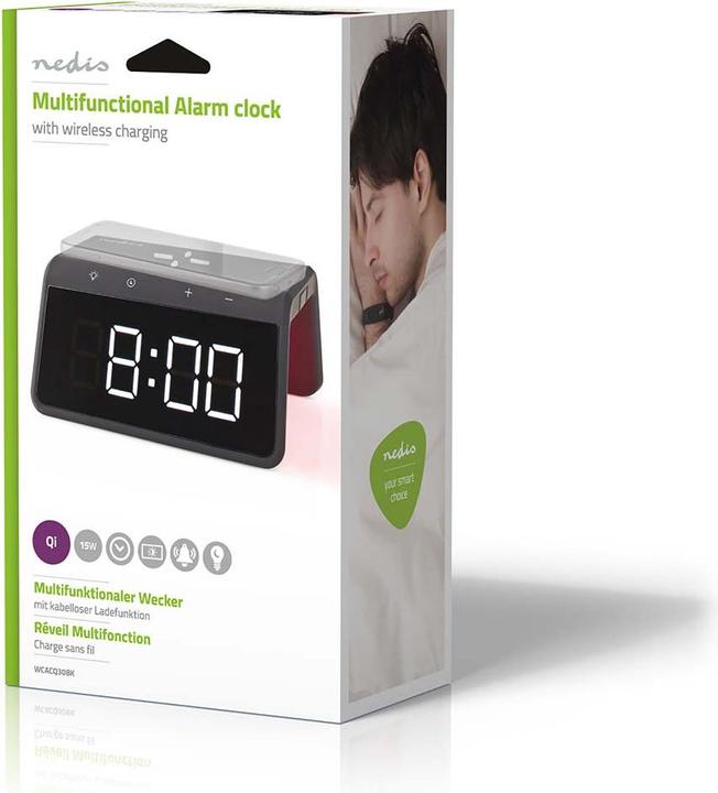 Actual product image Nedis Alarm clock -Wireless charger