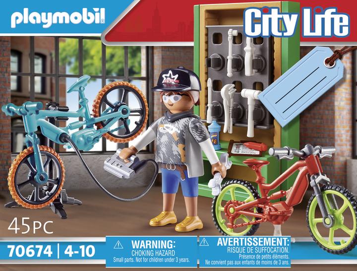 Produktbild Playmobil Geschenkset- E-Bike-Werkstatt (70674, Playmobil City Life)