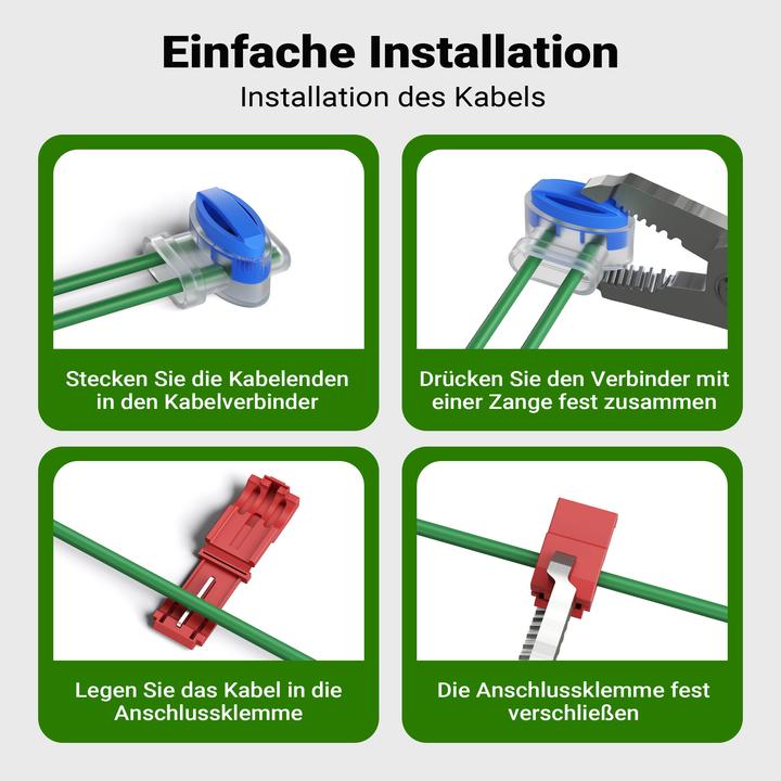 Produktbild Wiltec 250m Begrenzungskabel Mähroboter Rasenmäher Kupferdraht verzinnt Gras (Mähroboter, Mähroboter Installation)