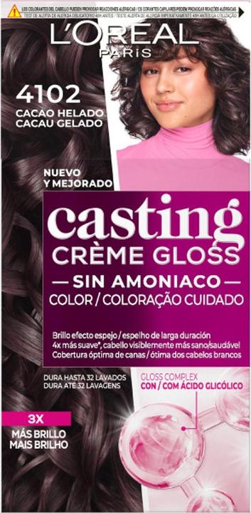 Actual product image L'Oréal Paris Casting Creme Gloss Gelado (N4102 Cacau Gelado)