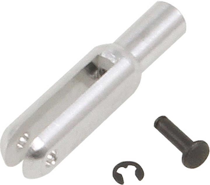 MP Jet gabelkopf m2,5 mit bolzen aluminium 6stk