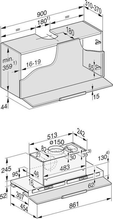 Produktbild Miele DAS 8930 (Flachschirmhaube)