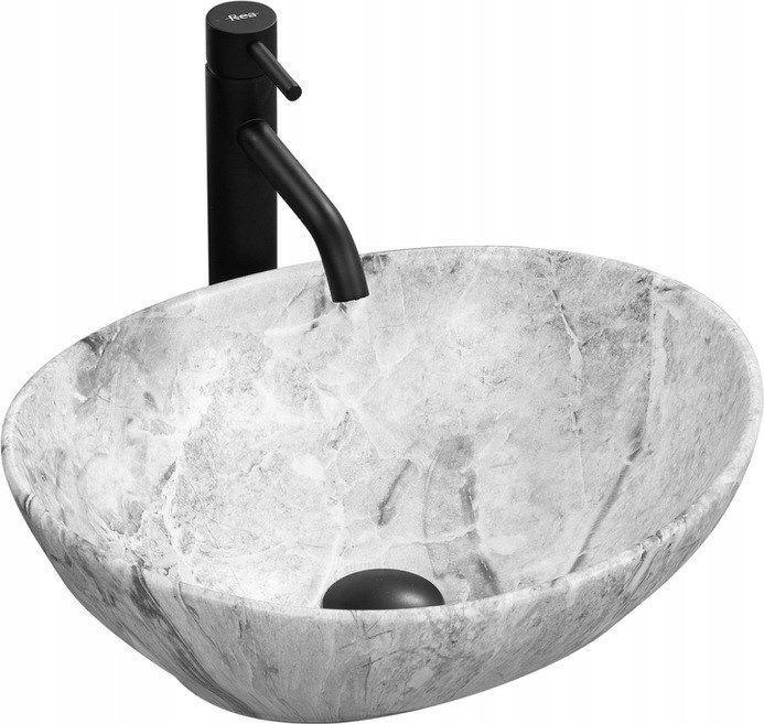 Produktbild Rea Sofia countertop washbasin 41 cm gray (345 mm, 410 mm)