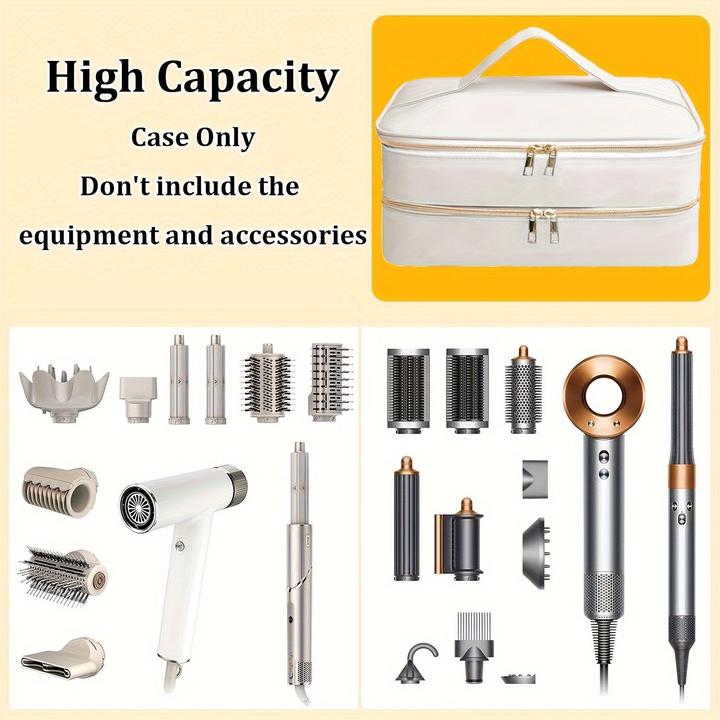 Actual product image Only-Bags.Store Zweilagige Haartrockner-Reisetasche - Wasserfeste, kratzfeste Organizer-Tasche mit hohem