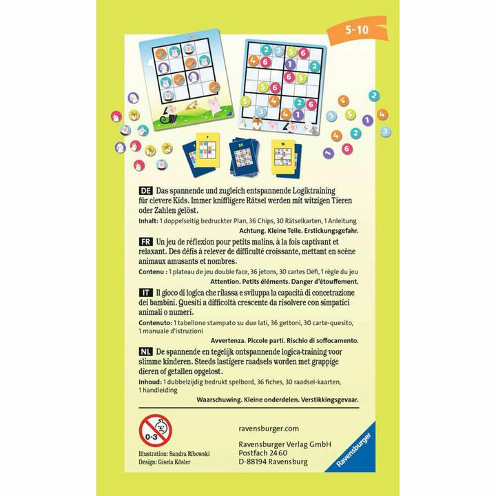 Immagine prodotto Ravensburger Rompicapo Sudoku (Olandese, Francese, Tedesco, Multilingue)