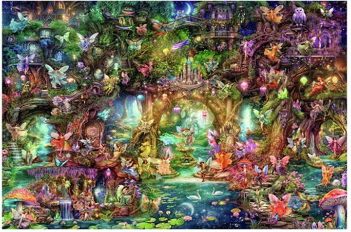 Actual product image Ravensburger The hidden world of fairies (4000 pieces)