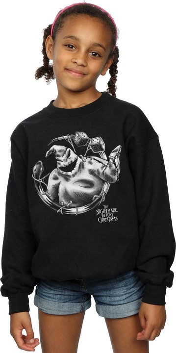 Immagine prodotto Disney Nightmare Before Christmas Ooogie Boogie Mono Felpa Ragazze (152, 158)