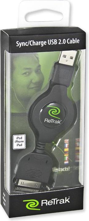 Actual product image ReTrak EUIPODUSBB USB cable 1 m USB 2.0 USB A Black (1 m, USB 2.0)