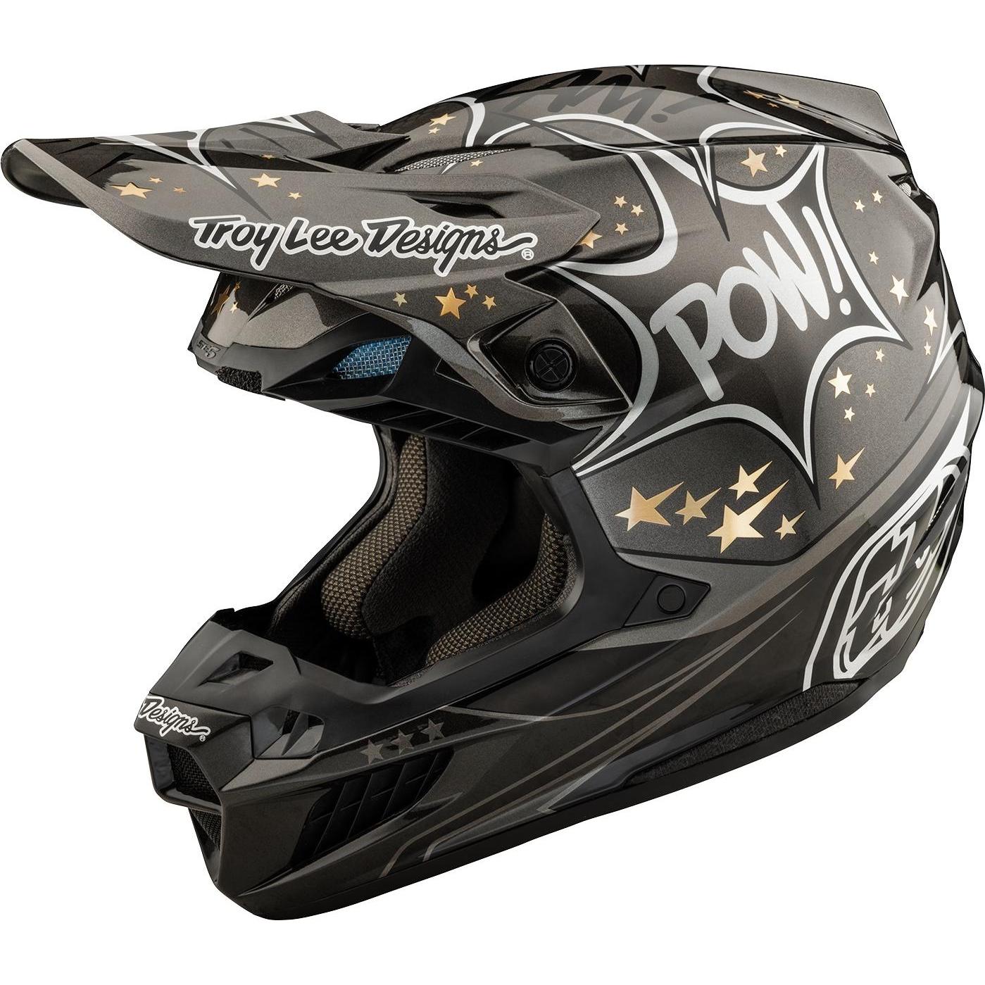 Troy Lee Designs, Motorradhelm, SE5 ECE Carbon MIPS Helm, Cosmic Explosion, gray, L 58-59cm (58 - 59 cm, L)