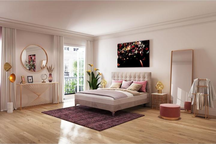 Produktbild Kare Design Boxspringbett Benito Star Creme 160x200cm (160 x 200 cm)