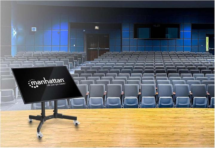 Produktbild Manhattan Kompakter TV-Ständer auf Rollen, höhenverstellbar, für 23" bis 70" (40 kg, 23" - 70")