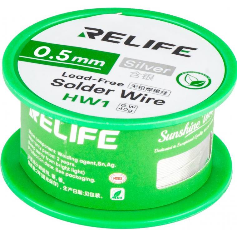 Relife Solder Wire HW1, 0.5mm, 40g, Accessori per cellulare