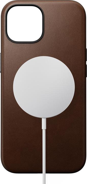 Immagine prodotto Nomad Cover posteriore in pelle moderna per iPhone 15 Marrone (Apple iPhone 15)