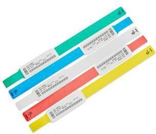 Produktbild Zebra Z-Band UltraSoft Rot, Weiss Krankenhaus-Armband (27.94 cm, Latex)