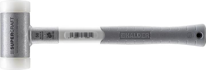 Actual product image Halder SUPERCRAFT soft-face hammer, recoilless with 3-component handle white (1040 g)