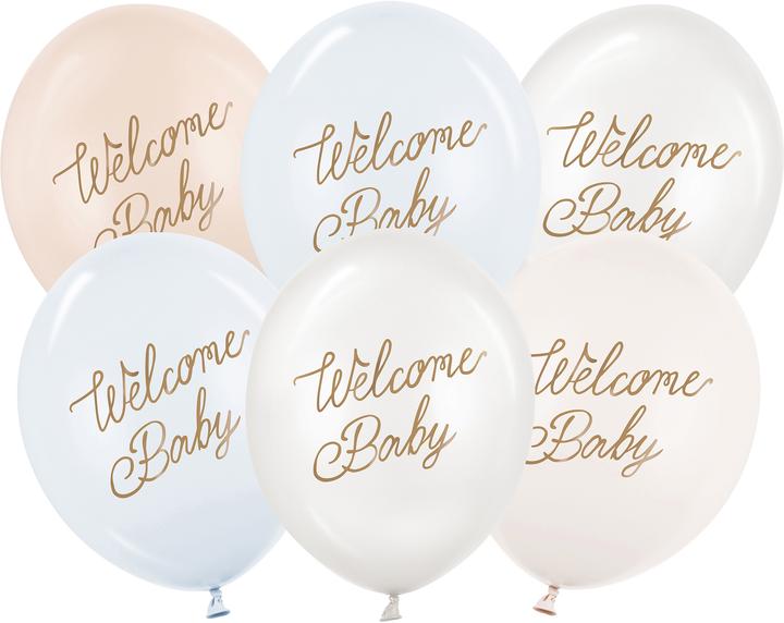 Partydeco Palloncino Welcome Baby (6x)