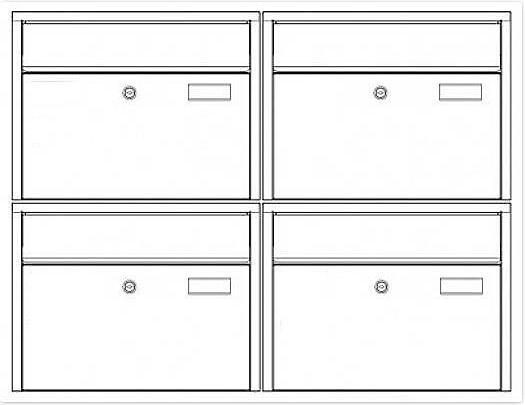Produktbild SafePost 967 Edelstahl Briefkasten