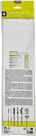 Produktbild Pebeo 4 Flache + runde Poly-ML-Pinsel