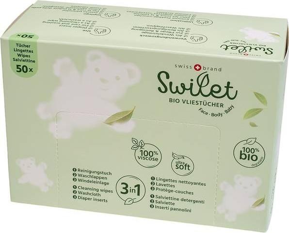 Actual product image Swilet The organic fleece sheets and diaper pads (50 Piece)