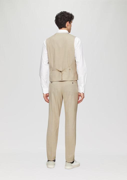 Actual product image S.Oliver Indoor-Weste s.O Pure: Anzug-Weste mit feiner Webstruktur (50)