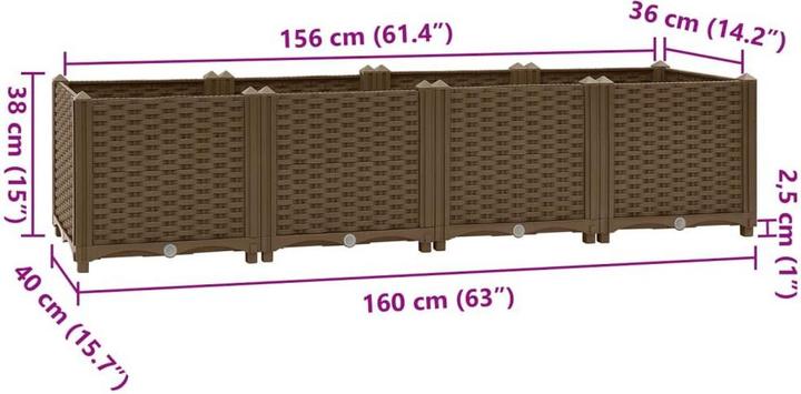 Produktbild vidaXL Hochbeet